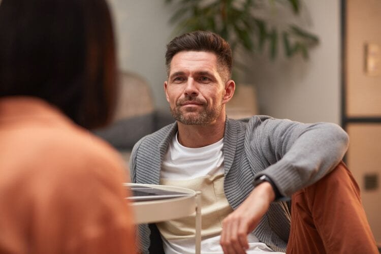 make him express his feelings