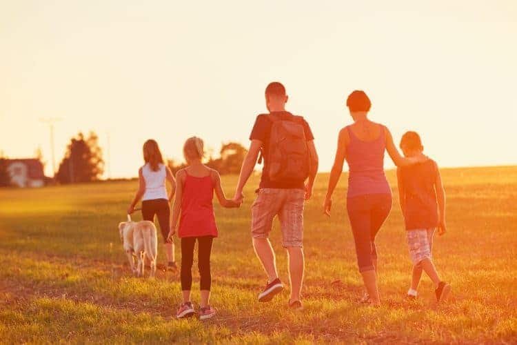 family with dog on the trip PDL9FGH online dating