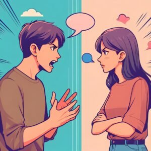 ai generated, couple, disagreement