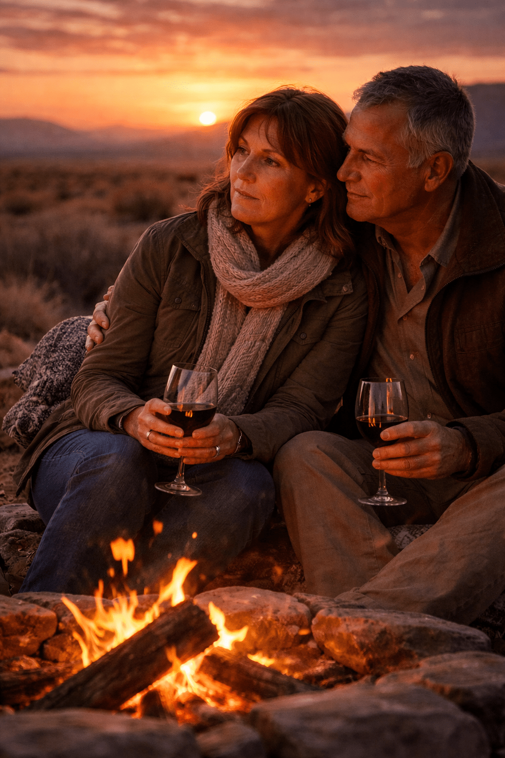 farmer couple enjoying the outdoors in the tankwa karoo mobile farmer couple enjoying the outdoors in the tankwa karoo mobile