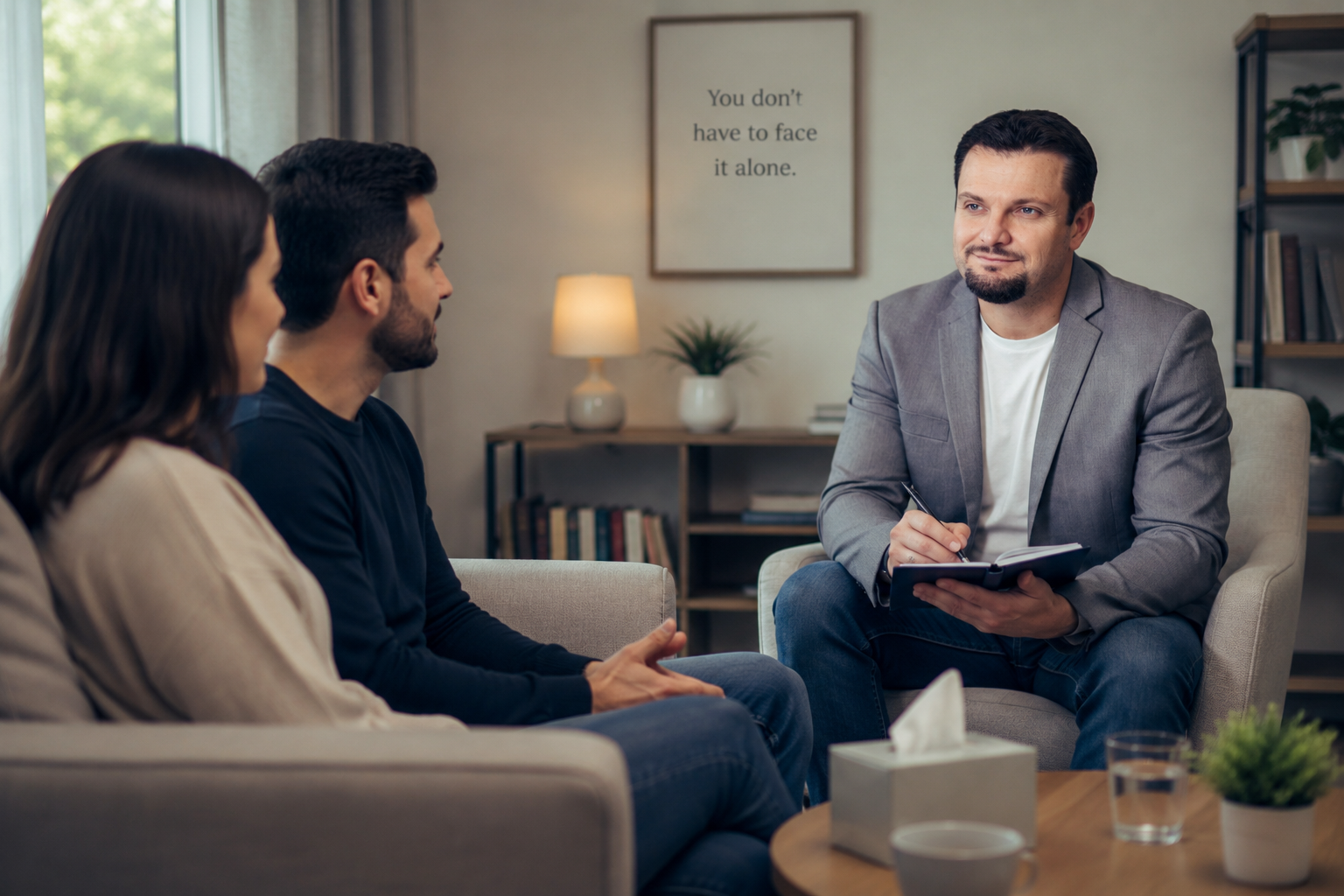 counsellor with couple